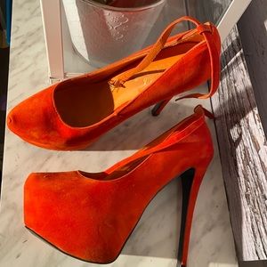 🍊 platform heels😉🧡 👠